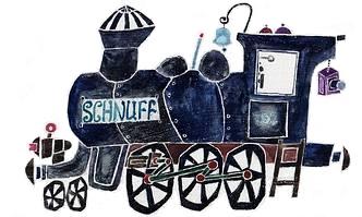 Eva-Maria Ott-Heidmann: Dampflokomotive Schnuff, Illustration